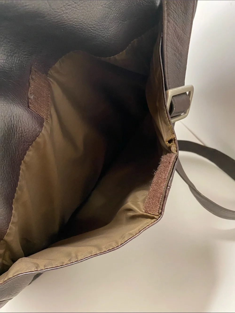 Frye Dark Brown Leather Messenger Bag with Adjustable Strap